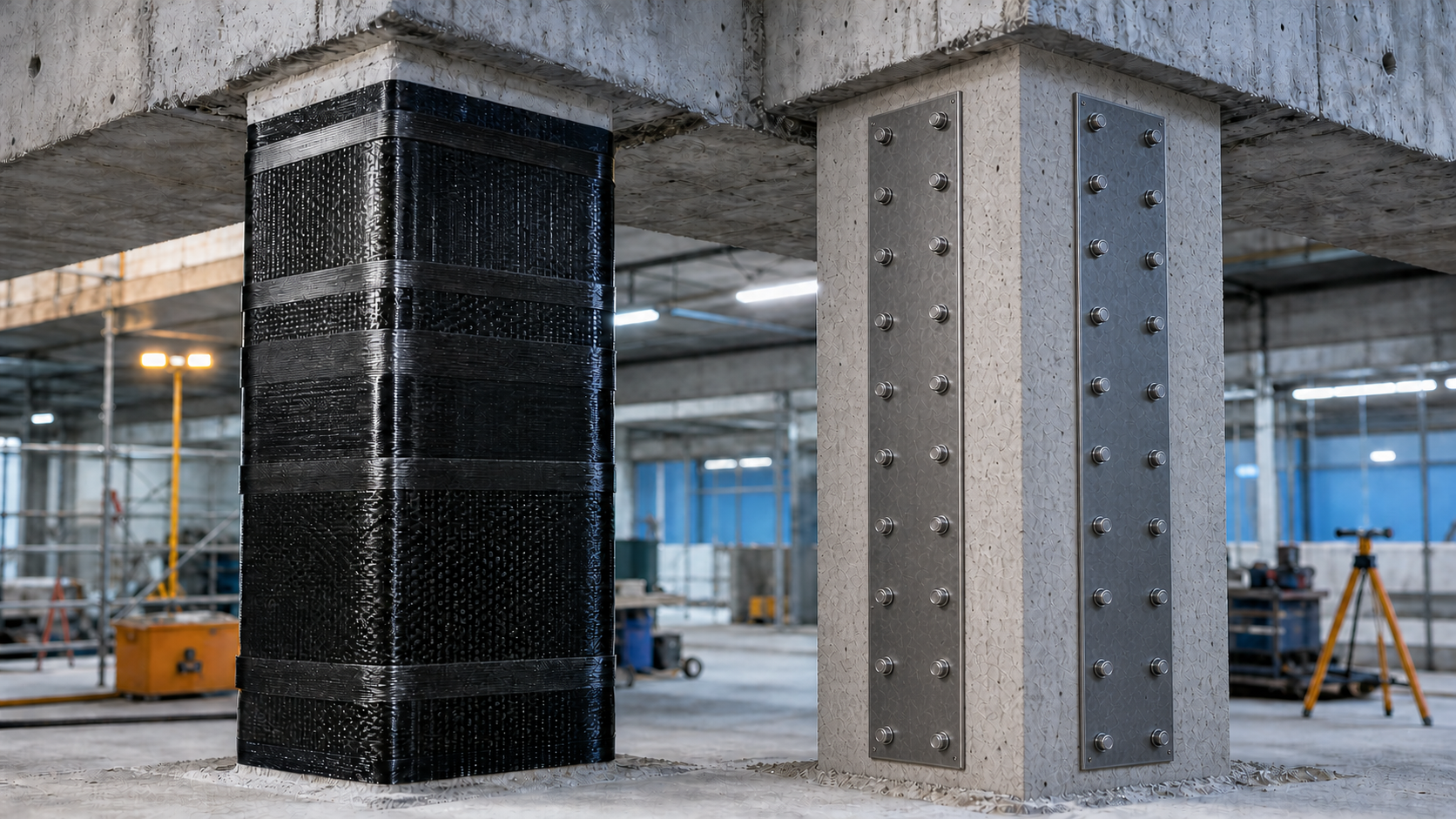 Concrete and steel structural repair and protection project video